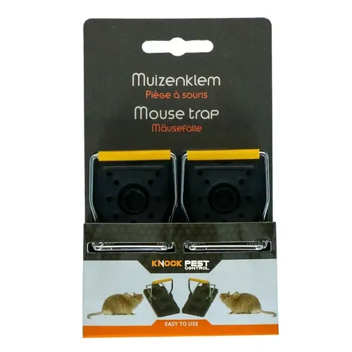 Knock Pest Kunststof muizenklem 2 stuks