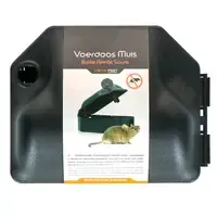 Muizen voerdoos met sleutel 12,5 x 10,5 x 6,5 cm | voor klem en lokaas
