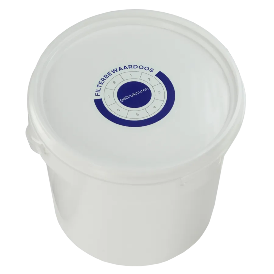 Filterbewaardoos luchtdicht 15 x 15 x 13 cm voor ademfilters