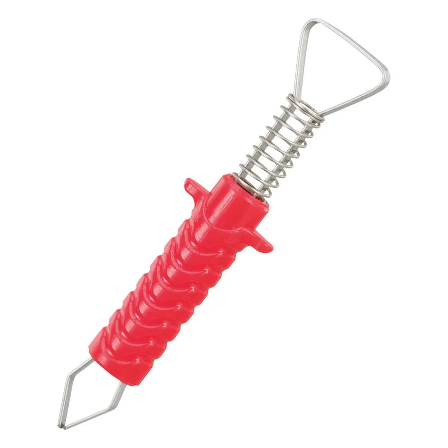 Tekentang metaal 8 cm met veermechanisme voor honden en katten