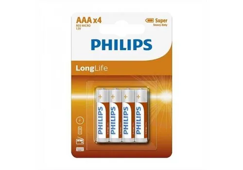 Philips AAA LongLife batterijen | 4 stuks