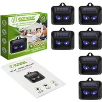 Dierenverjager op zonne-energie met blauw LED-flitslicht | Wildverjager | 4, 6 of 10 stuks