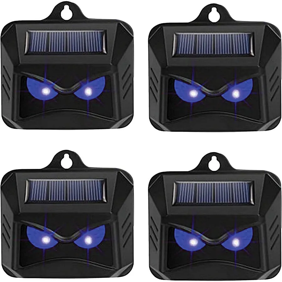Dierenverjager op zonne-energie met blauw LED-flitslicht | Wildverjager | 4, 6 of 10 stuks