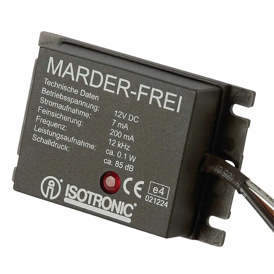 Marterverjager voor auto 12V | 12 kHz | tegen marters in de motorruimte