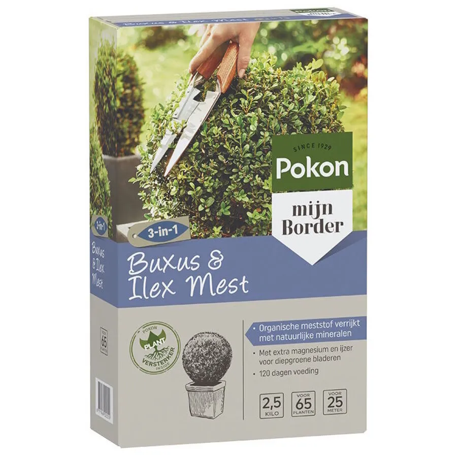 Buxus & Ilex Mest 2,5 kg | Organische korrelmest voor 65 planten