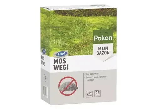 Pokon Mos Weg! gazonmest en mosbestrijder 875 gram | 25 m²