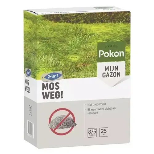 Pokon Mos Weg! gazonmest en mosbestrijder 875 gram | 25 m²