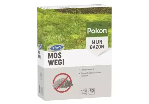 Pokon Mosbestrijder met gazonmest 1750 gram | voor 50 m² gazon