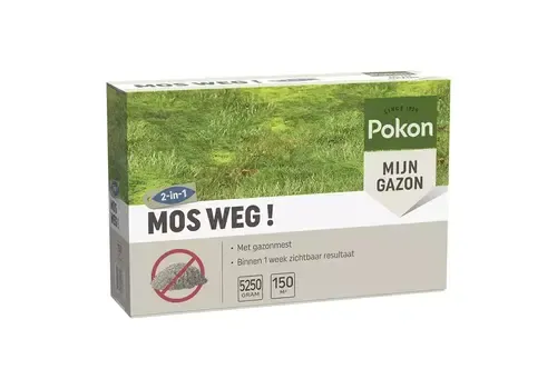Pokon Mosbestrijder met gazonmest 5,25 kg voor 150 m²