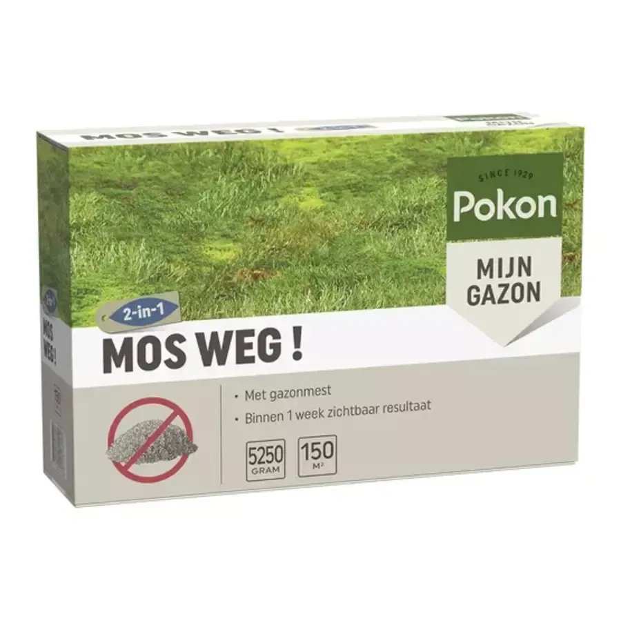 Mosbestrijder met gazonmest 5,25 kg voor 150 m²