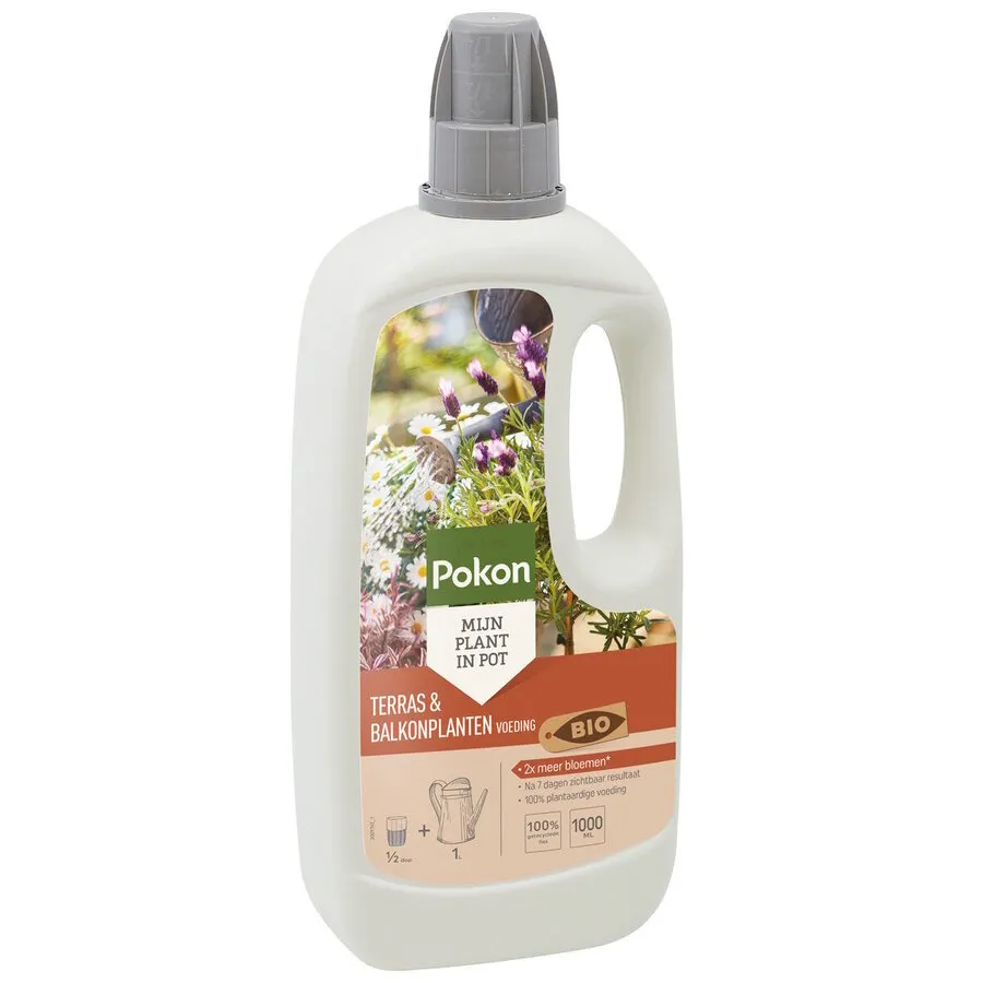 Biologische Terras & Balkon Plantenvoeding 1 Liter | Voor Rijke Bloei