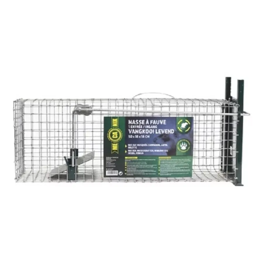 Premium Rattenvangkooi | Levende rattenval 50 x 18 x 18 cm