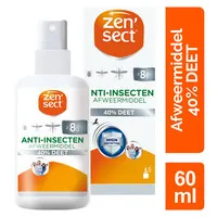 Anti-insectenspray 40% DEET 60 ml | tot 8 uur bescherming tegen muggen
