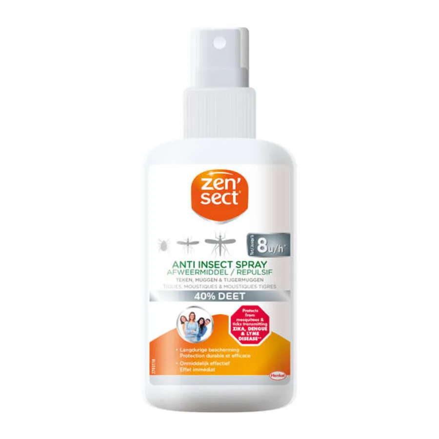 Anti-insectenspray 40% DEET 60 ml | tot 8 uur bescherming tegen muggen