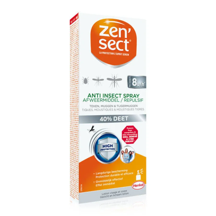Anti-insectenspray 40% DEET 60 ml | tot 8 uur bescherming tegen muggen
