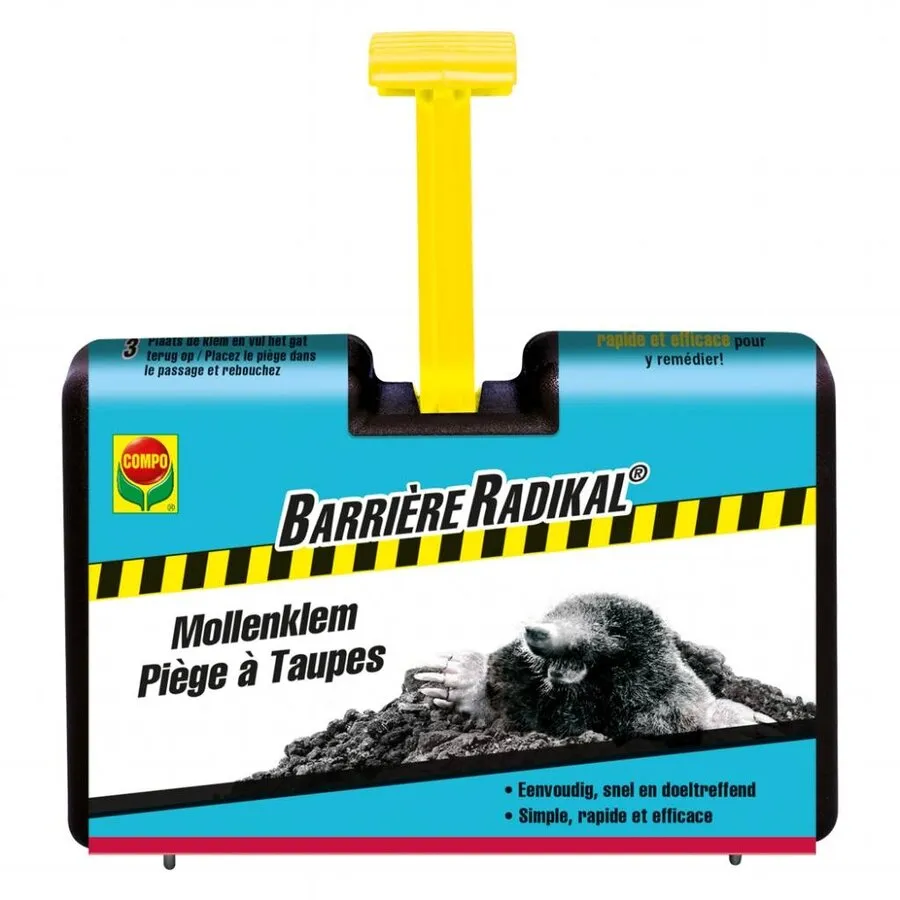Barrière Radikal mollenklem | mechanische mollenval voor in het gazon