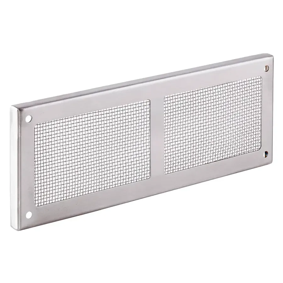 Weringsrooster RVS 25x9 cm | knaagdieren weren bij ventilatieopeningen