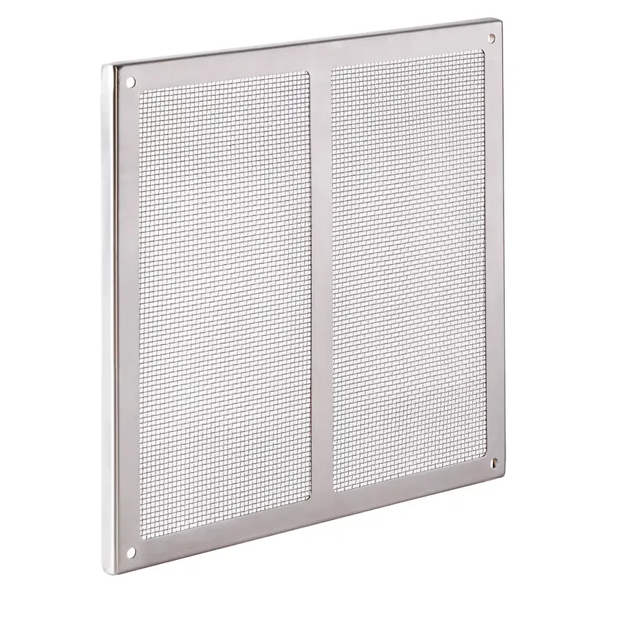 Weringsrooster RVS 25x25 cm | knaagdieren weren bij ventilatieopeningen