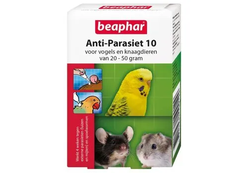 Beaphar Anti-parasiet pipetten voor vogels en kleine knaagdieren 10