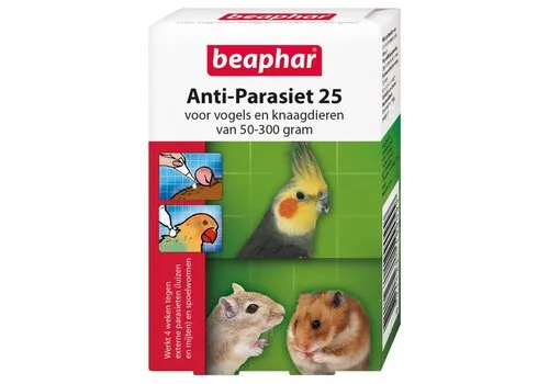 Beaphar Anti-parasiet pipetten voor knaagdieren en vogels 25