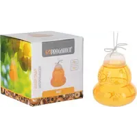 Kunststof wespenvanger oranje 13 x 13 x 13 cm | herbruikbare wespenval voor tuin en terras