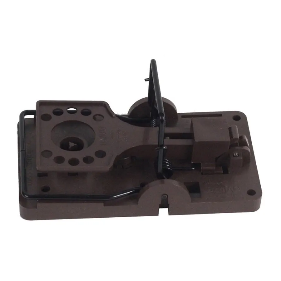 Professionele rattenval bruin groot | krachtige rattenklem (14 x 7,5 cm)