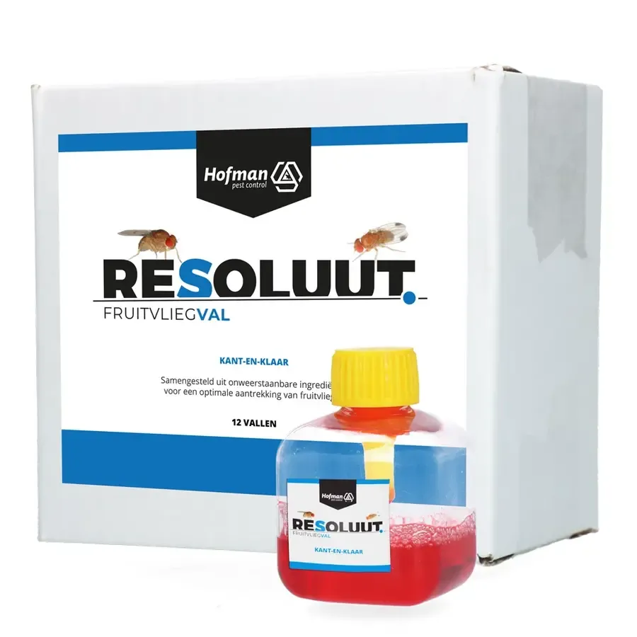 Fruitvliegval met lokstof 12 stuks | kant-en-klaar voor binnen