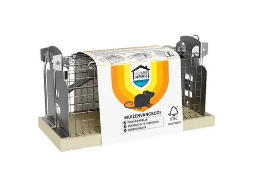 Home Defense Muizenvangkooi met houten bodem
