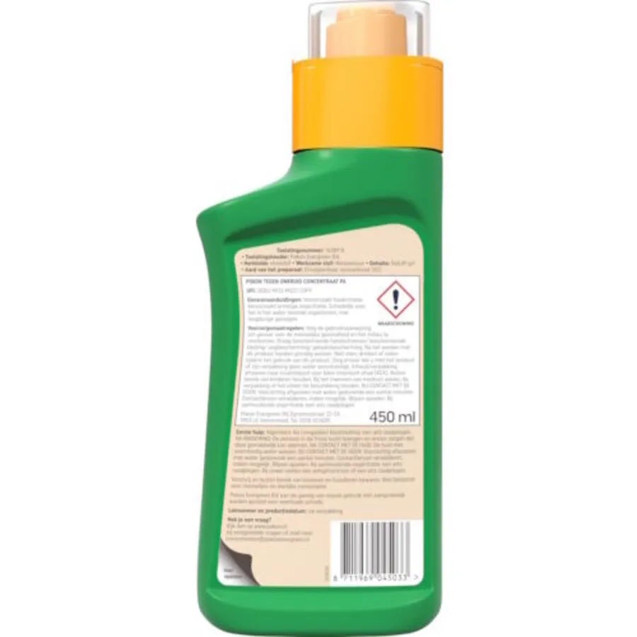 Tegen Onkruid Concentraat 450 ml | voor circa 200 m² | snelwerkend