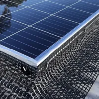 Zonnepaneel beschermingsgaas rol 15 meter | 20 cm breed | maas 25 x 25 mm | zwart PVC gecoat