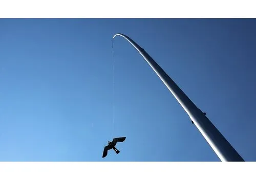 Ketrop Aluminium paal met roofvogelvlieger | 13,5m