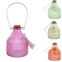 Glazen wespenval Ø13 cm | herbruikbare wespenvanger met kurk en ophanglus