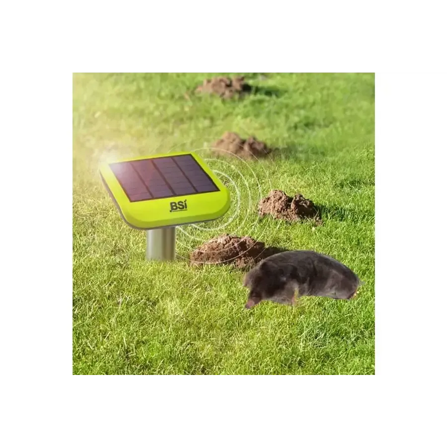 Solar mollenverjager op zonne-energie | trillingen + geluidsgolven | tot 1000 m²