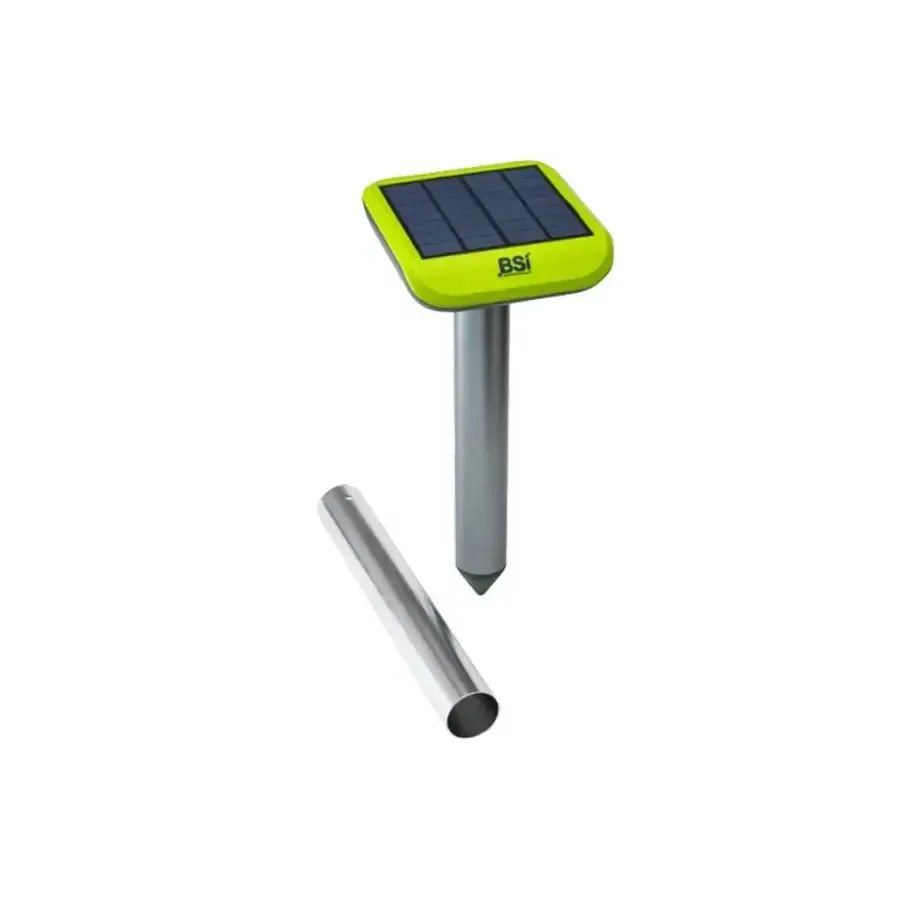 Solar mollenverjager op zonne-energie | trillingen + geluidsgolven | tot 1000 m²