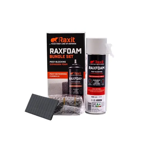 Raxstop Knaagdierwerend purschuim set tegen muizen en ratten 500 ml