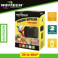 Duivenverjager voor balkon en vensterbank WK0021 | hoorbaar geluid | bereik 20–40 m²