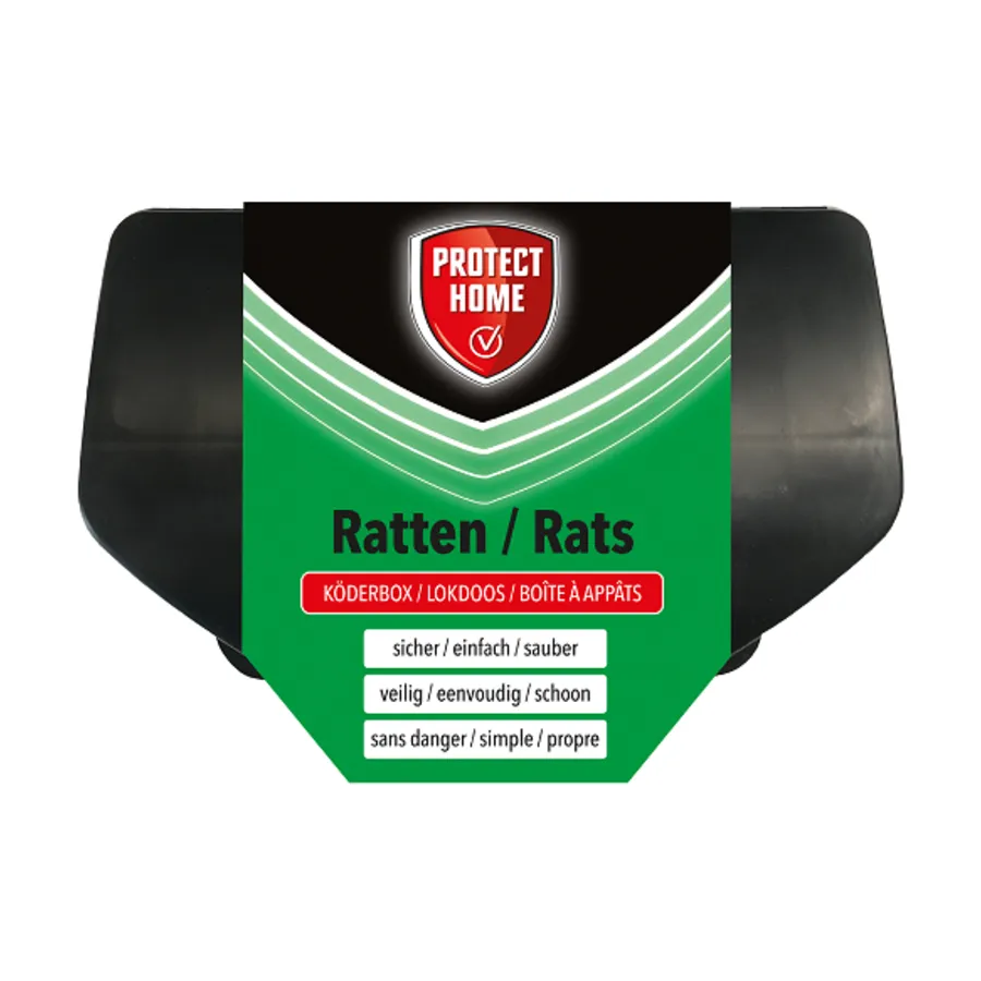 Voerdoos voor ratten van plastic | afsluitbare lokaasdoos met sleutel