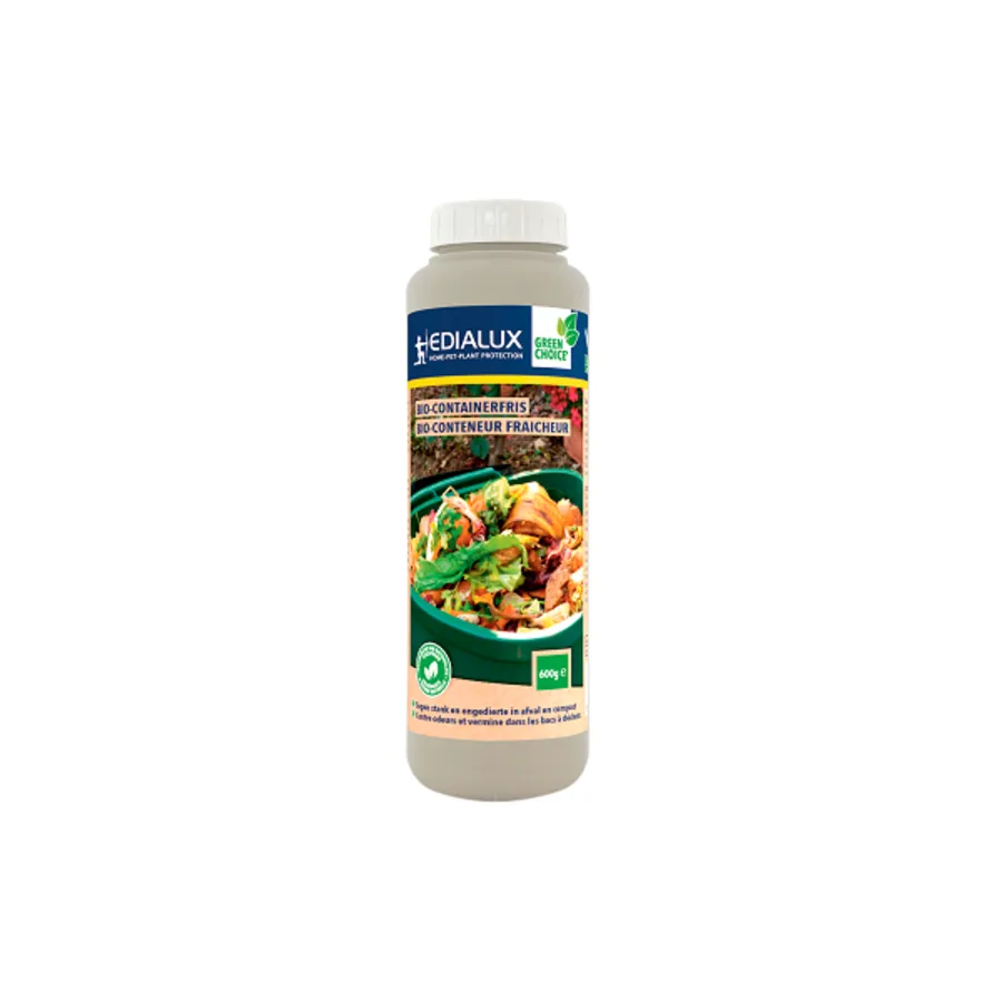 Bio containerfris strooipoeder 600 gram | tegen stank en maden in GFT-container