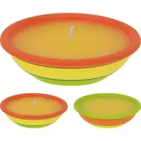 Citronellakaars in schaal Ø11,5 x 3,2 cm | 2 assorti
