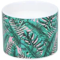 Citronellakaars in keramieken pot Ø10 x 8 cm | assorti zomerse print