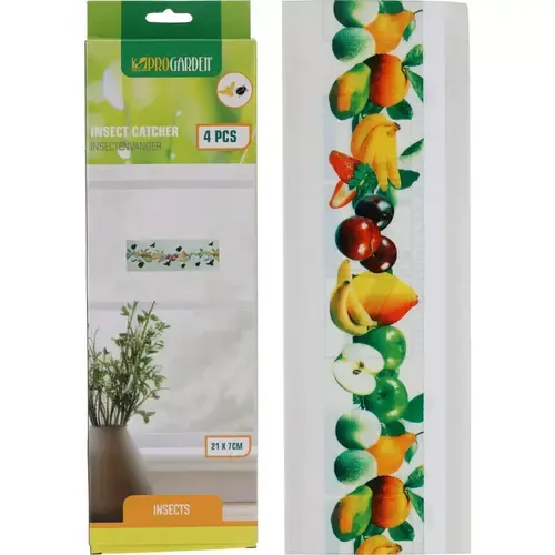 Progarden Vliegenvanger kleefstrips | 4 stuks
