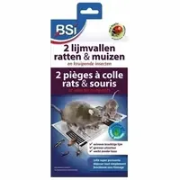 2 lijmvallen voor ratten en muizen | extra sterke lijm | 2 stuks