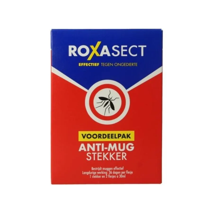 Anti-mug stekker voordeelverpakking | 1 stekker + 2 navullingen 30 ml | tot 72 nachten