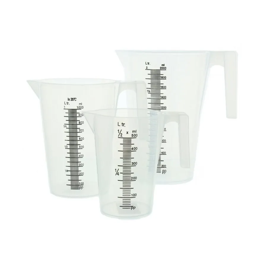 Kunststof maatbeker met schenktuit