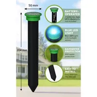 2-in-1 afweersysteem tegen mollen en knaagdieren | blauw LED | set van 2