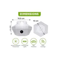 Ultrasonic XL 1000 Ultrasone verjager tegen muizen, ratten en marters | 25-65 kHz | tot 100 m²