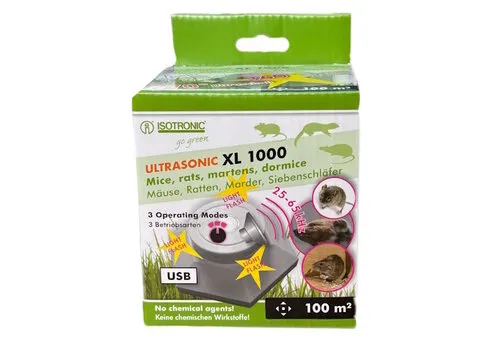 Isotronic Ultrasone verjager XL voor muizen, ratten en marters