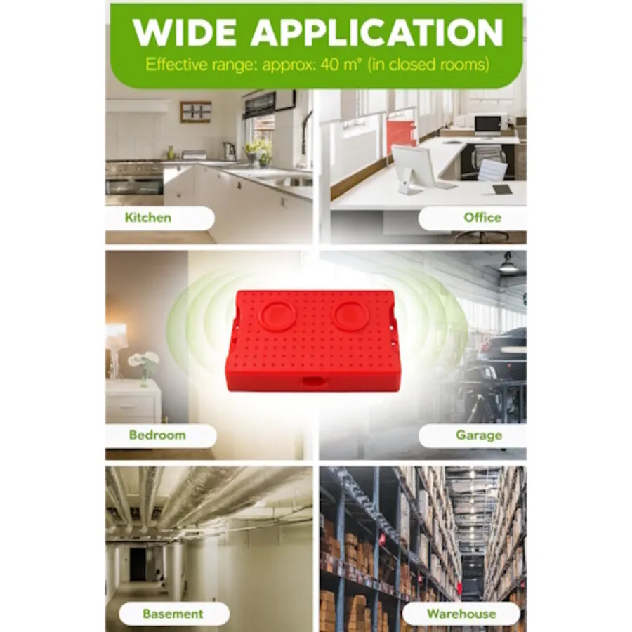 Mobiele ultrasone verjager voor marters, muizen en ratten | 23 kHz | 4 m radius