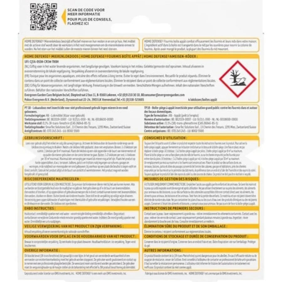 Mierenlokdoos 4 stuks | bestrijdt het hele nest | werkt tot 90 dagen