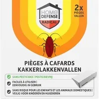 Kakkerlakkenvallen 2 stuks | pesticidevrij | discrete lijmval voor keuken en badkamer
